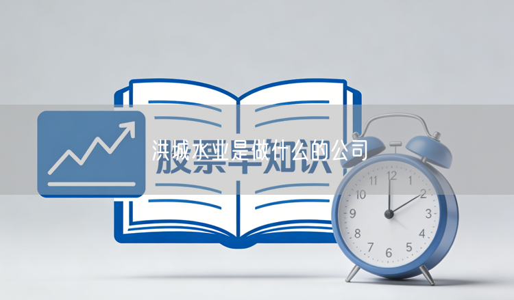 洪城水业是做什么的公司