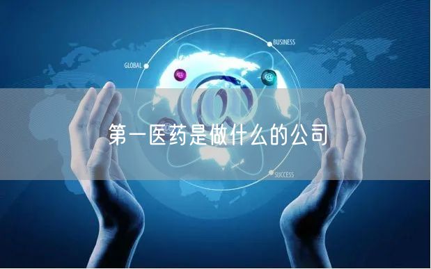 第一医药是做什么的公司