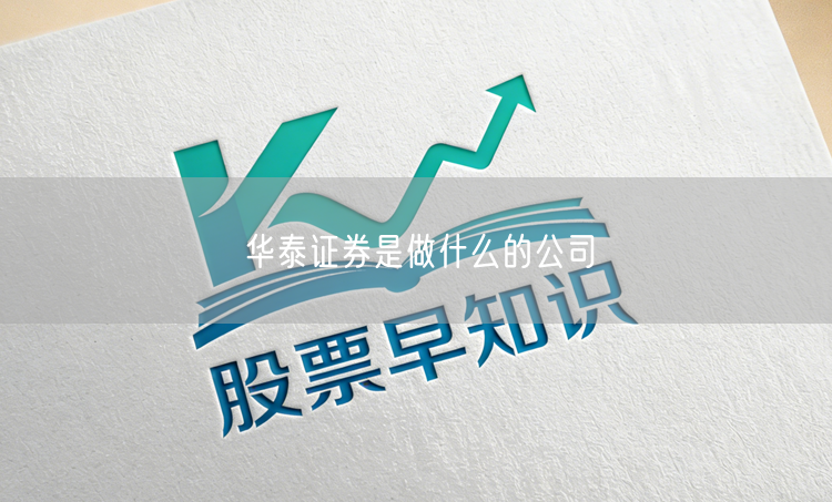 华泰证券是做什么的公司